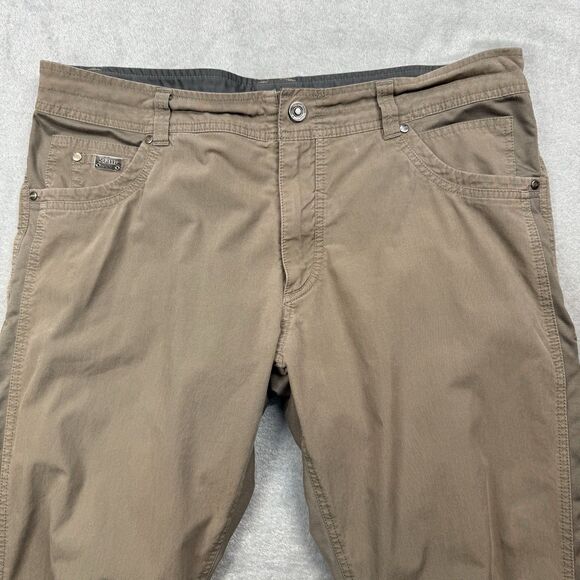 KUHL Radikl Pants Men’s 38x30 Tan Cargo Performance Hiking Outdoors Stretch - Picture 3 of 12